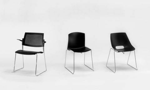 Stackable conference chairs