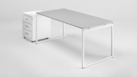 Office desk with office drawer unit